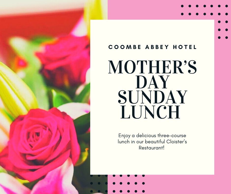 CoombeAbbey's tweet image. Treat your Mother this Mother's Day to our Sunday Lunch or you can also treat her to our delicious afternoon tea in the Garden Room Restaurant followed by a helicopter tour over the Warwickshire countryside 🚁❤️💐
Call our reservations team on 02476 450 450 for more info ⚜️