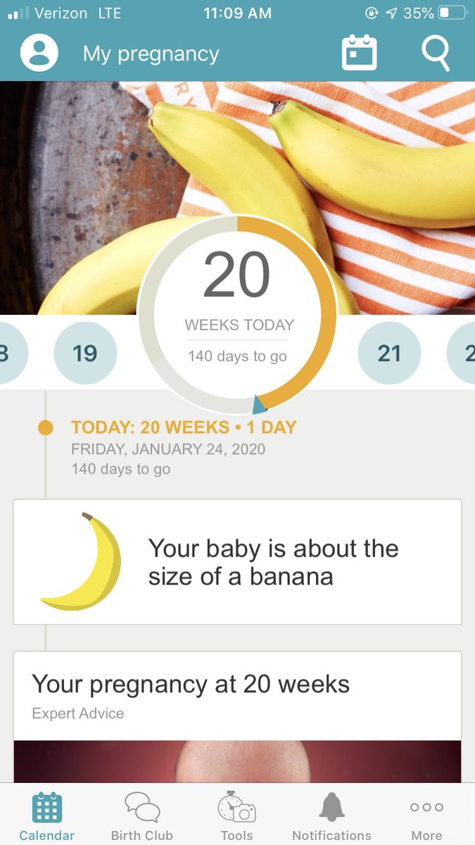 CoachBPThompson's tweet photo. Our little man is the size of a banana today and is growing fast. We are at 20 weeks and I am so proud of Tiffany for how she has handled everything the entire pregnancy; I am truly blessed! We are halfway home, but ready to see him! #JoshuaPatrick https://t.co/17fS3LdQaG