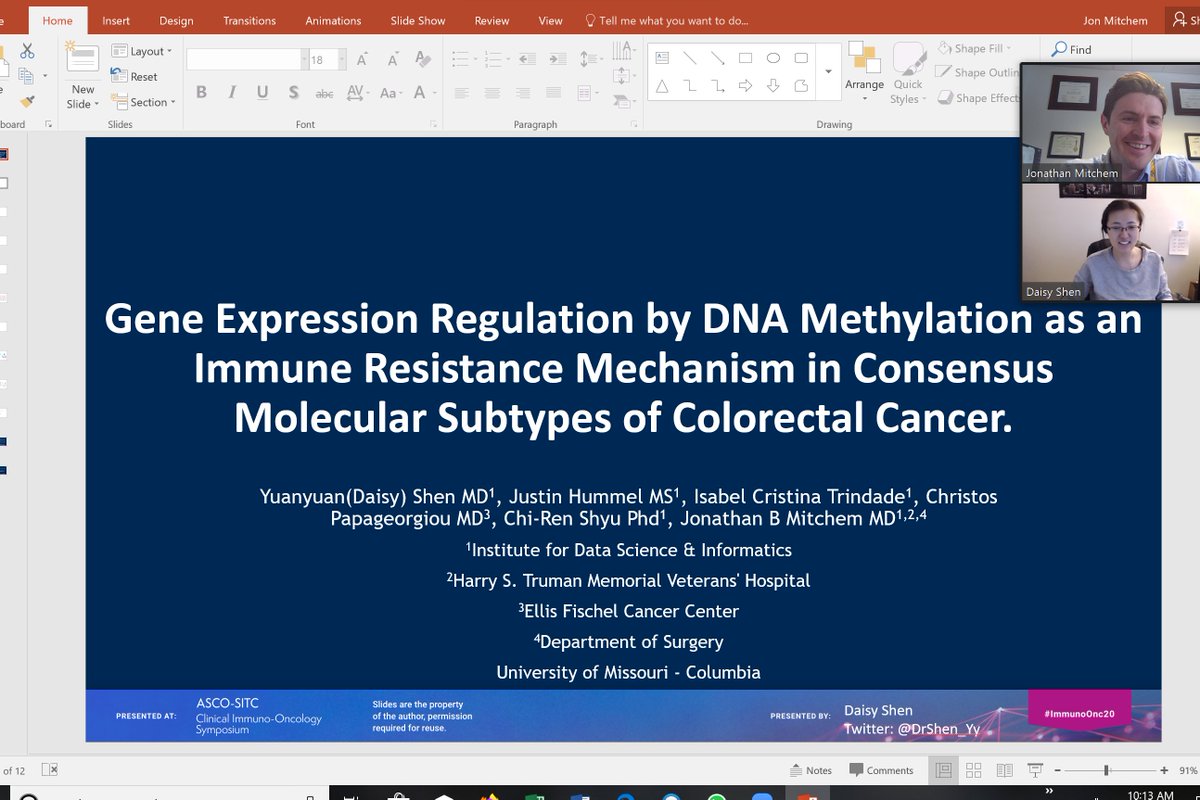 jbmitchem's tweet photo. #snowday not stopping the prep for #ImmunoOnc20 @mumedicine @DrShen_Yy @triallab2021 @muidsi @shyucr  and on Chinese new year no less! #science #dedication #MizzouMedResearch #Zoom https://t.co/ebx0qqVuIR