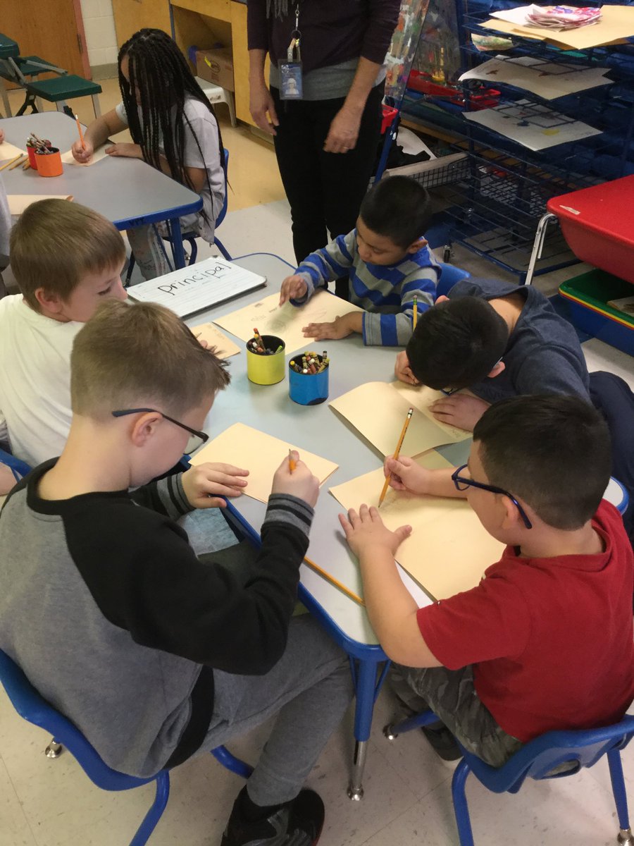 CECLASeaSponges's tweet photo. Book buddies are making Thank You cards for Principal’s Week #oneccps ⁦@smithclass205⁩ ⁦@EScottPTA⁩ ⁦@ScottScorpions⁩ https://t.co/Ag3zfYocZD