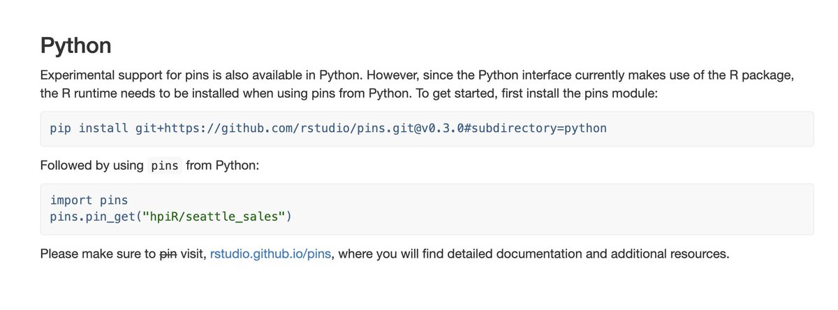 javierluraschi's tweet photo. In today's #mlverse video π½οΈ, learn how to use the #rpins #rstats π¦ with #python and #jupyter notebooks to easily download and share datasets in services like #GitHub, #Kaggle, #S3, #RStudioConnect, and so on! -- https://t.co/GPPRHPjOo0 https://t.co/kUk2dzQhPB