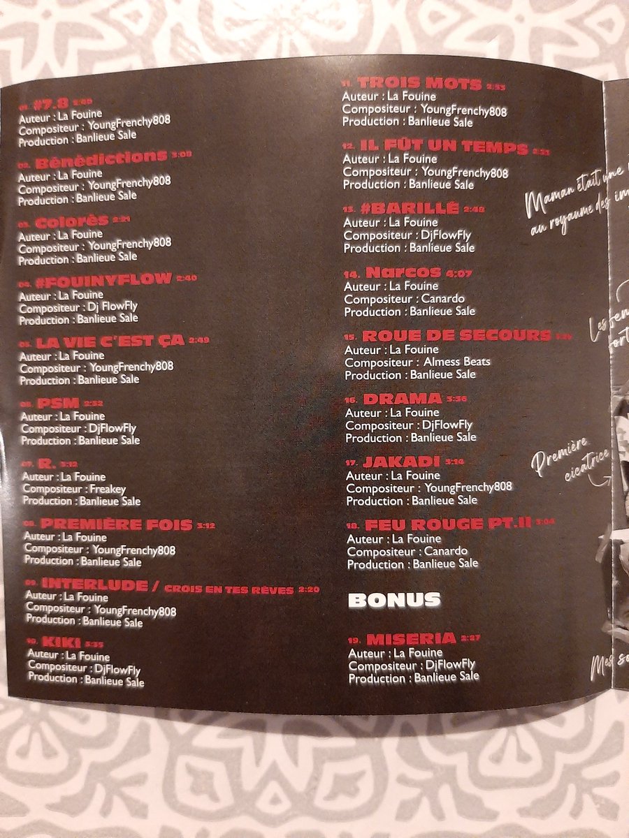 PhenixSanTv's tweet image. Voici les crédits des versions inédites du pack Bénédictions de Fouiny. #Bénédictions, #TeamFouiny @Laly_1106, @fouinyfloww, @SaleGosseBs