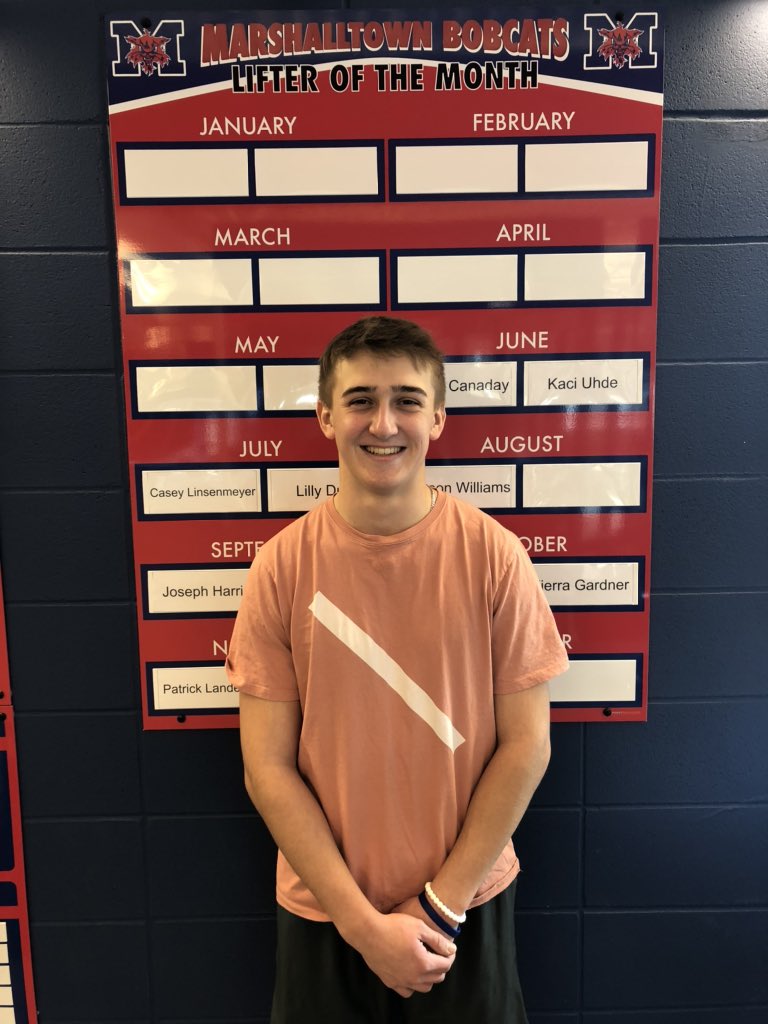 December Lifter of the month: Cole Davis. Cole is one of the best golfers in the state. His work ethic on the course and in the weight room gave him an opportunity to compete at a high level and to continue his play at the University of Houston! #HittingBombs