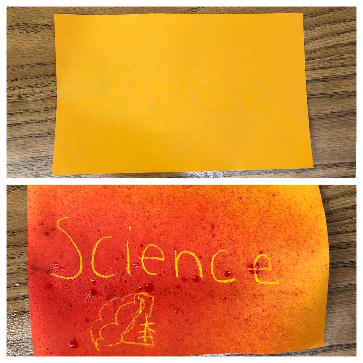 Fun experiment using Goldenrod Paper #3rdgradescience <a href="/TatemMrsLloyd/">Angela Lloyd</a> <a href="/JFTatemES/">J. Fithian Tatem Elementary School</a>