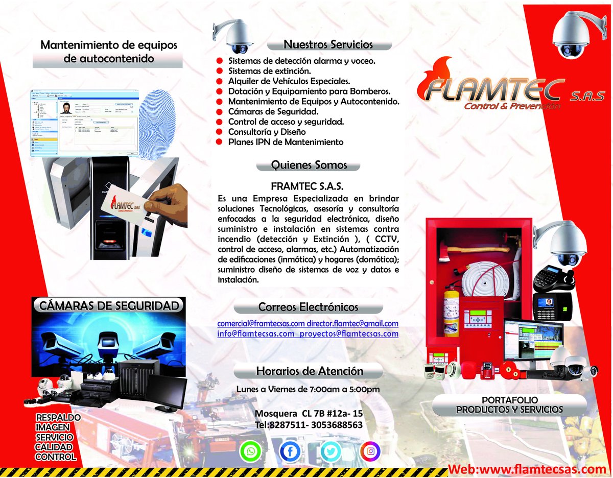 FlamtecS's tweet image. Presentamos nuestro brochure 2020 😱😱😄😄👉📑
Conoce nuestros nuevos servicios y comunícate con nosotros 🙂🥳
siempre disponibles a sus solicitudes.📲