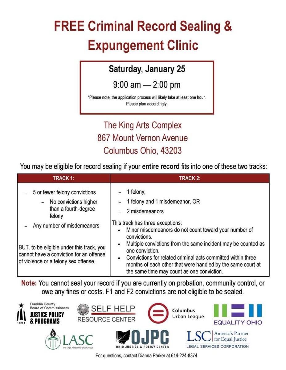 judgeskinner's tweet photo. Please spread the word.  This is another great program that Franklin County Municipal Court supports.  Judge Thomas, Judge Mingo, Judge Paley and I will be there to help. https://t.co/nq5Fbh6OZD