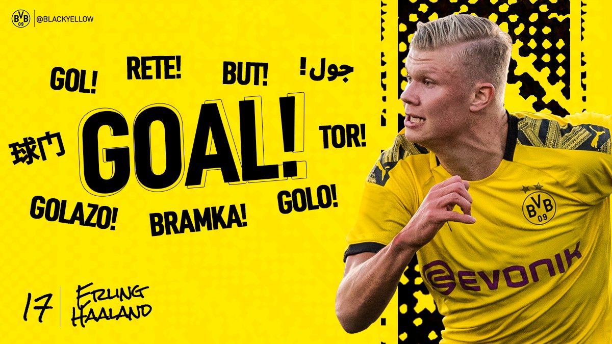 BlackYellow's tweet photo. 88 | HE'S DONE IT AGAIN! THIS KID IS MAD!

HAAAALLLLLAAANNNNDDD!!!

#BVBKOE 5-1 https://t.co/aEo9ssr4xG