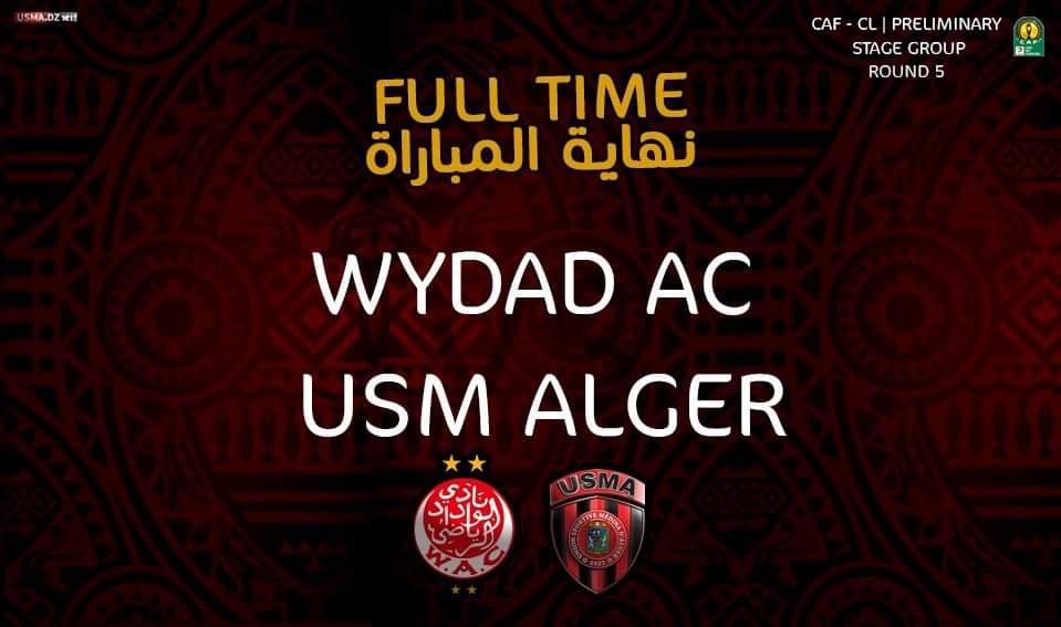 USMAofficiel's tweet photo. الوداد الرياضي 3-1 إتحاد العاصمة
⚽ 78' مفتاح
#WACUSMA #CAFCL https://t.co/S3IUJ4BNff