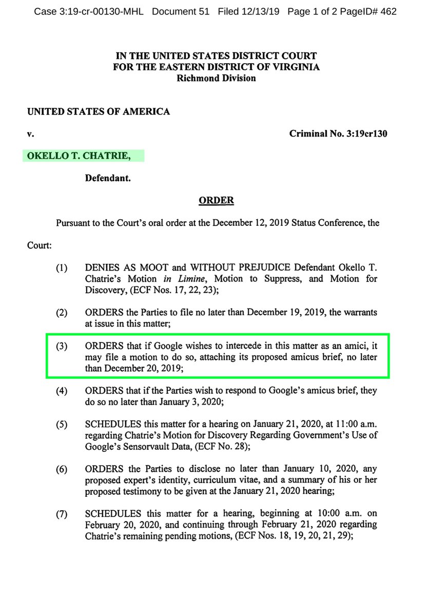 December 2019 Order - page 1 green box.This is WHY I am saying you need to pay attention, “geofencing” required Google to turn over data for anyone who was in that area. Sans actual judicial warrant Get it? This bring us SERIOUS constitutional rights. https://drive.google.com/file/d/11Y5dztJaixCFgE1iMqCTyJd6u81HgKlJ/view?usp=drivesdk