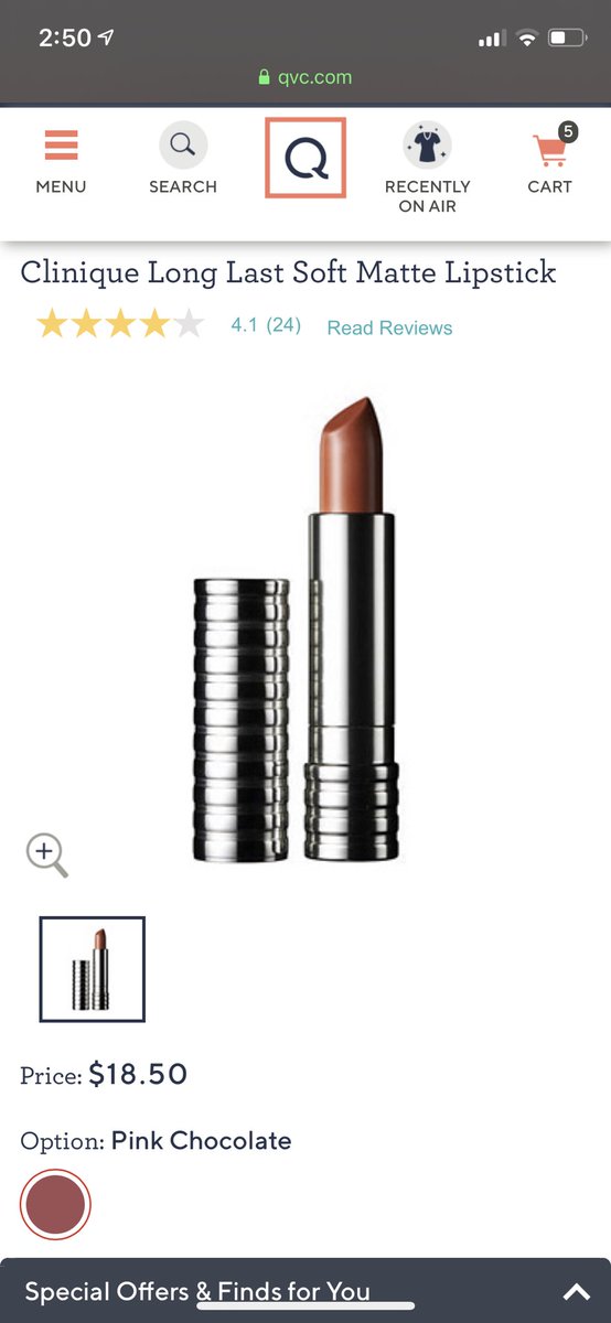 jen_ijohnson's tweet photo. My 87 year old grandma is such a #diva. @Clinique discountinued her favorite Long Last Pink Chocolate lipstick. Favorite, as in she put it on to go to the ER one time. She’s worn it for YEARS, so, “nothing is the same”. Thanks to @QVC coming in clutch, I’ve got 5 on the way. 💄👸🏼 https://t.co/MAejS5oct8