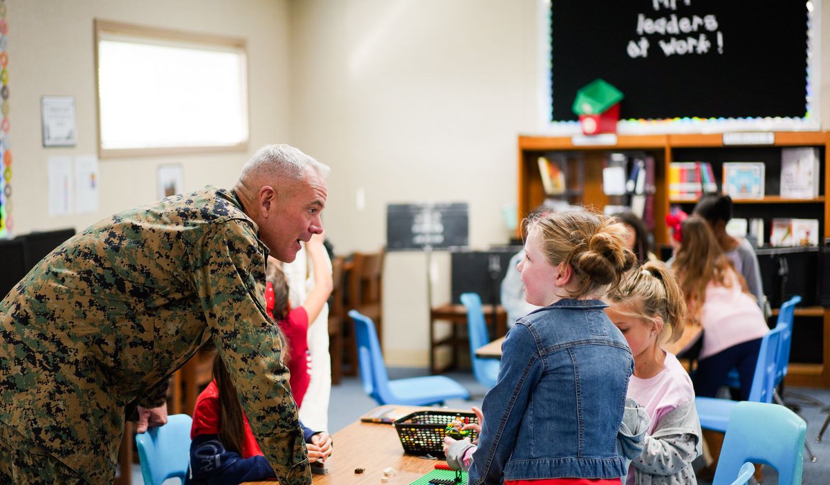 Thank you to Brigadier General Conley and all those at  <a href="/MCIWPendletonCA/">Camp Pendleton</a> for visiting teachers and students at our very own <a href="/maryfayschool/">Mary Fay Pendleton</a>. We appreciate your continued partnership in caring for the students of #MilitaryFamilies aboard MCB #CampPendleton .