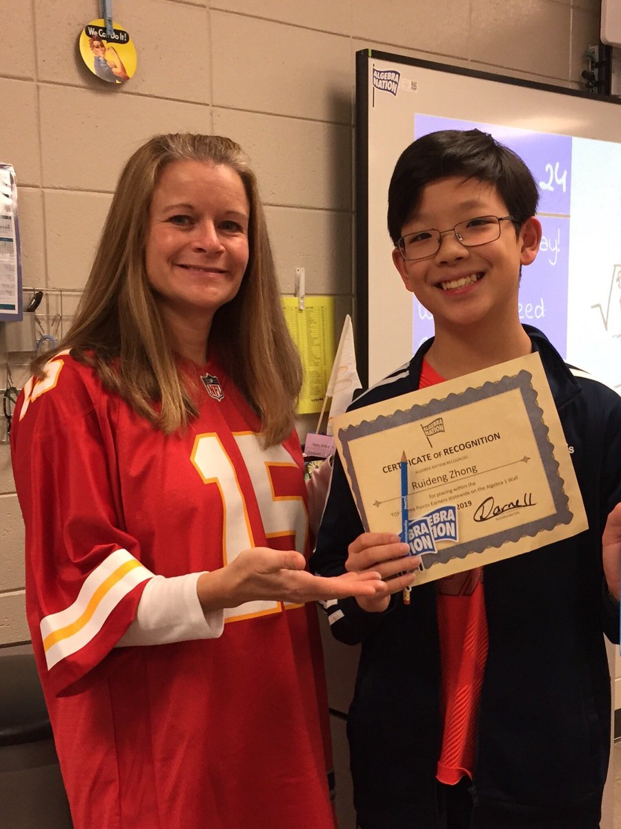 LC (@clemsoncory) on Twitter photo Day 97: Excited to present Ruideng with his prize pack from <a href="/AlgebraNationSC/">Math Nation (Algebra Nation) - SC</a> for being the top karma points winner for helping other SC students with math! #teach180 <a href="/RCEMiddle/">R.C. Edwards Middle</a> #mtbos Day 97: Excited to present Ruideng with his prize pack from <a href="/AlgebraNationSC/">Math Nation (Algebra Nation) - SC</a> for being the top karma points winner for helping other SC students with math! #teach180 <a href="/RCEMiddle/">R.C. Edwards Middle</a> #mtbos