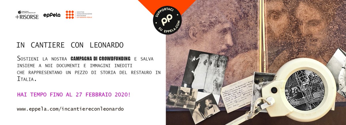 fino al 27 febbraio 2020
crowdfunding
Centro Conservazione e Restauro "La Venaria Reale" Torino
eppela.com/it/projects/24…
#MoveInArt🚶🚶