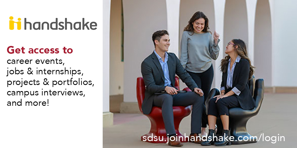 handshake
Get access to career events, jobs & internships, projects & portfolios, campus interviews, and more!