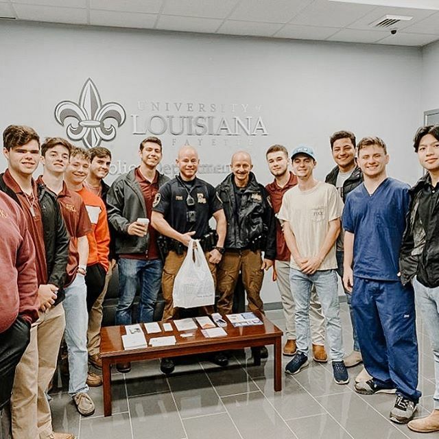 ULPikes's tweet photo. Kicking off the new semester by bringing breakfast to the University’s Police Department. We appreciate everything y’all do for our university! https://t.co/kFIK6qDsto https://t.co/U41DT4K9fA
