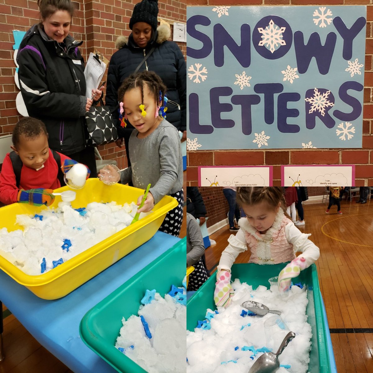 RUSD_3K_4K's tweet photo. Our @RacineUnified #BEEcenter staff and families sure had fun at our Title 1 literacy and Math Winter Fun Event this morning! #startsmart #playistheway https://t.co/rCgVTOgkSg