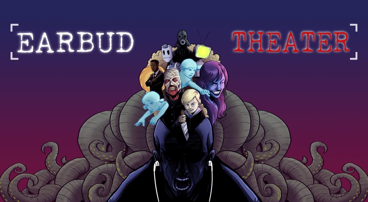 Earbudtheater's tweet image. Horror anthology. #ScriptedAudio  Nuff said.
earbudtheater.com