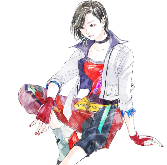 描けた!
'17の時のプレゼン絵(https://t.co/qn2Yru4wfB)を描くとき全員服を妄想したけど、楓ちゃんの服に特に私の好みが思い切りぶちこまれており(笑)、久々に見てやっぱこれ似合うよ絶対……となったので落書きしたのだった 