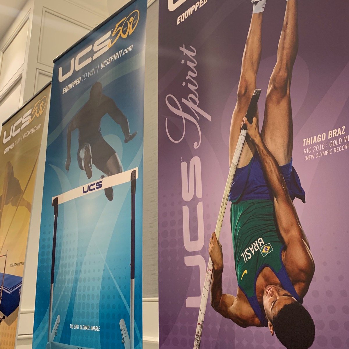 UCSSPIRIT's tweet photo. Great seeing old friends and meeting new ones at #OATCCC Coaches Clinic! Stop by our booth (near entrance). Ask about our new Pole Vault equip!! #EquipToWin #TrackandField #UCSSpirit @oatccc https://t.co/Btlh41HoCX