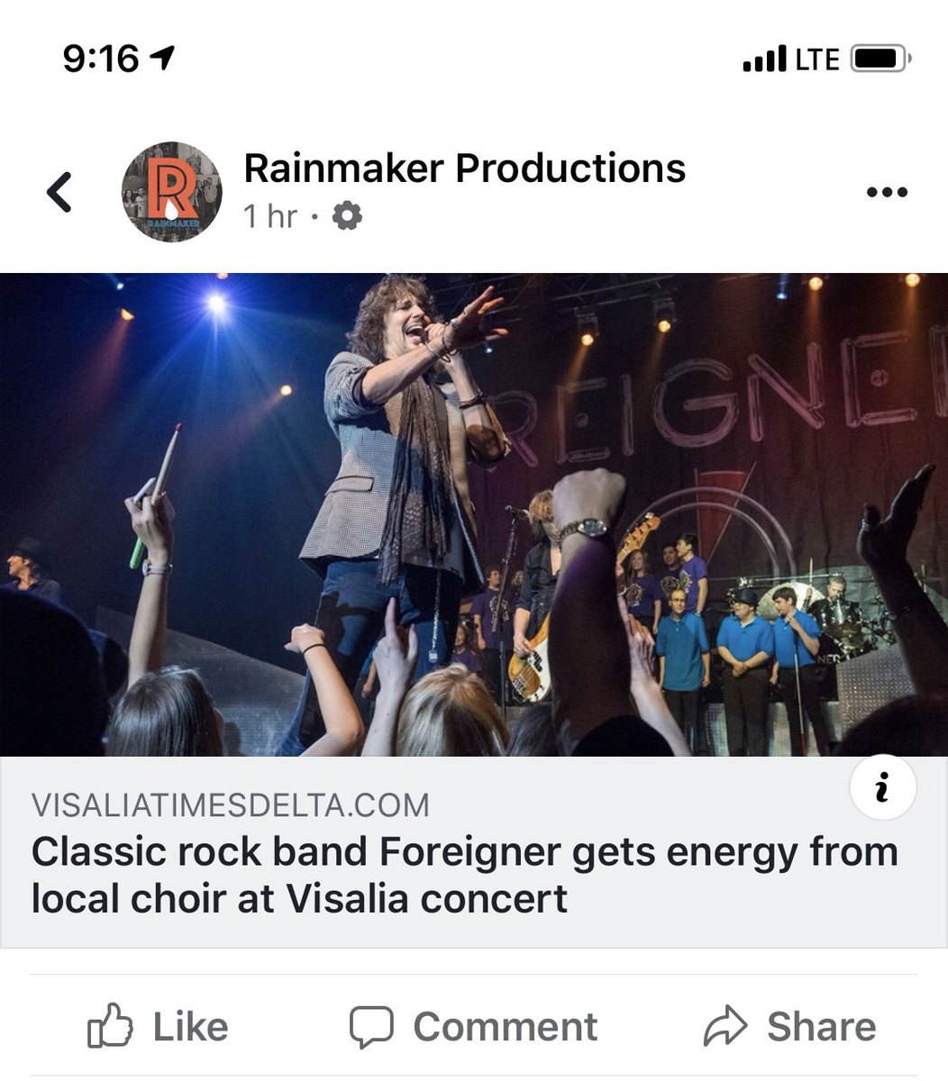 RainmakerPro's tweet photo. Happy Friday! Congrats to Hanford High School choir! Limited seats remaining, so don’t wait to get yours. (H/T: @vtdnews and @VTDChoices) https://t.co/WMHY6hNYHL
•
#visalia #rocknroll #centralcalifornia https://t.co/5zXVLmp55o