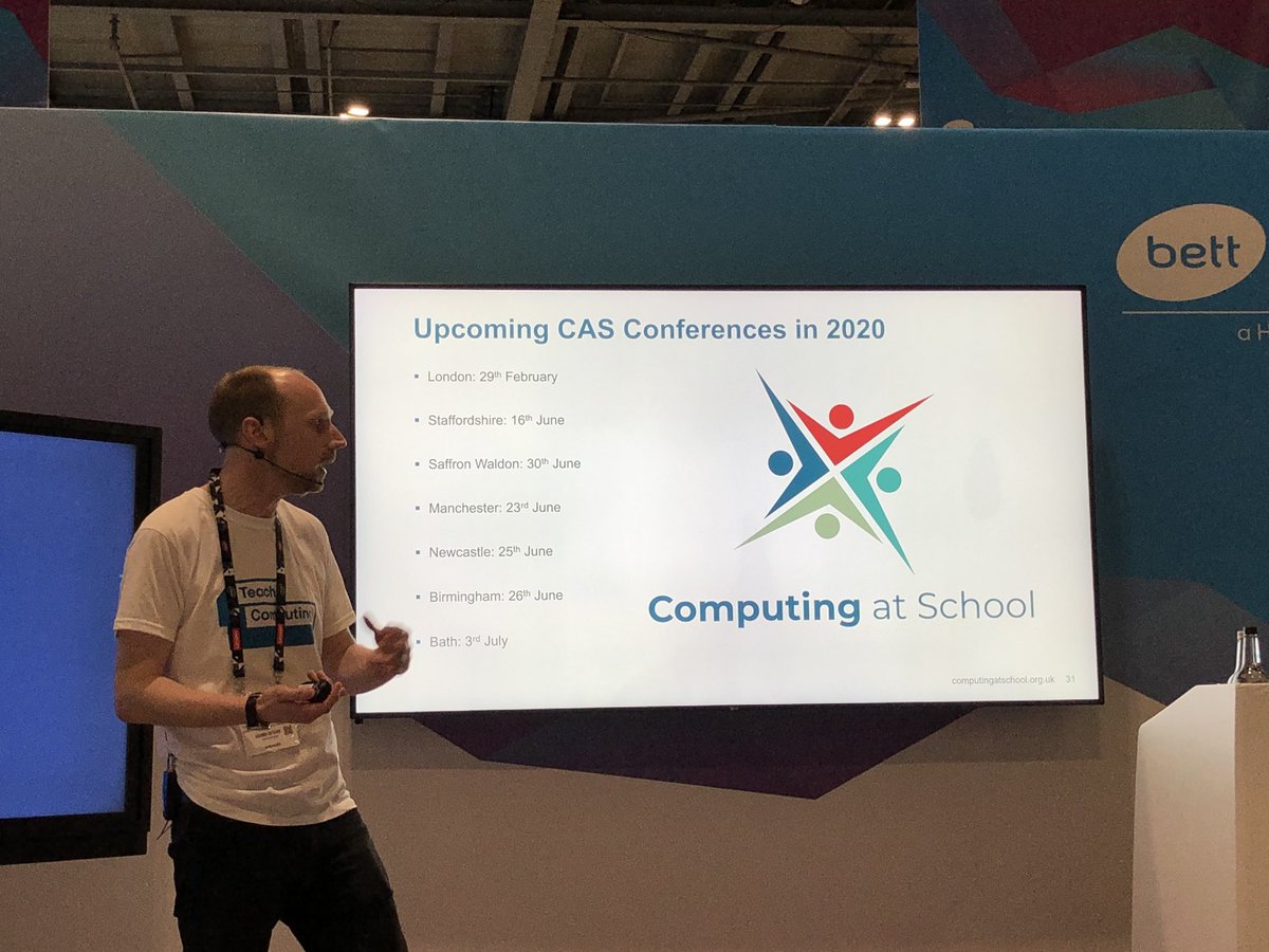 wendypicci's tweet image. Calling all teachers, have you booked your place at one of our @CompAtSch regional conferences yet? Check out our website for more info.” #wearecomputing #Bettshow2020