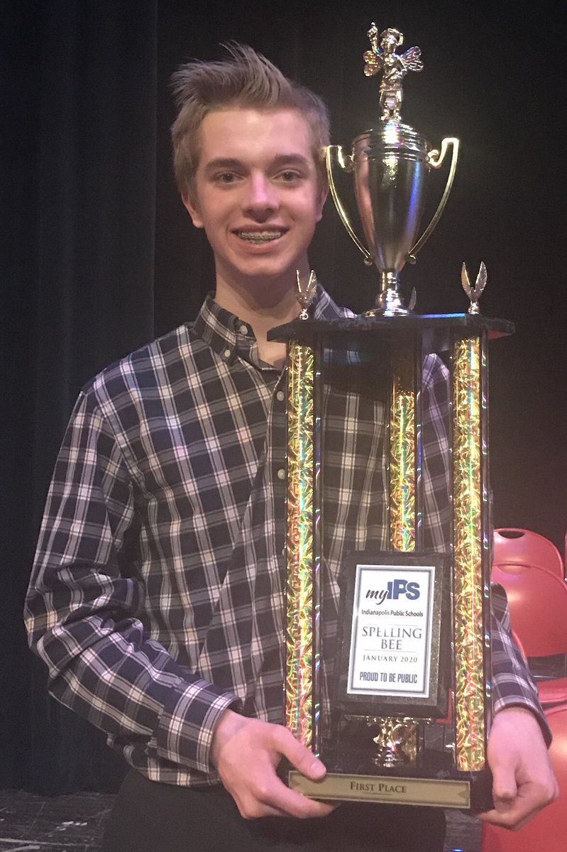 IPSSchools's tweet image. Congrats to Owen (1st) Elliot (2nd) Cole (3rd) and all our students who competed in the 2020 Scripps Marion County IPS District Spelling Bee!🐝

“Events like today’s spelling bee highlight the valuable skills our students are honing each and every day at IPS.” 
- @KristianPRGirl