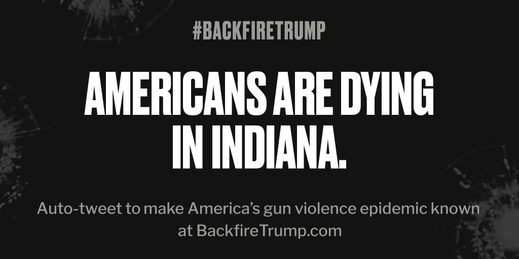 Yvette_Copeland's tweet photo. #Indiana is suffering today after fatal shooting. #POTUS, stop the bloodshed. #BackfireTrump https://t.co/jq7tnQoFMx
