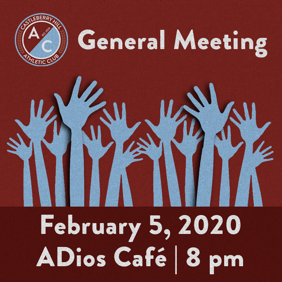 CHACsters, save the date February 5th and please join us for a general meeting as we kick off the new year. We have plenty to discuss from officer elections to the Castleberry Hill Cup.

If you have an idea of something to discuss, please share!