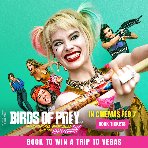 ShowcaseCinemas's tweet photo. Be in with the chance of winning a once in a life time trip to Las Vegas when you book tickets to see #BirdsOfPrey π€© At Showcase February 7
https://t.co/jBsxLKrUQr
#BookToWin https://t.co/ihQUod4l5w