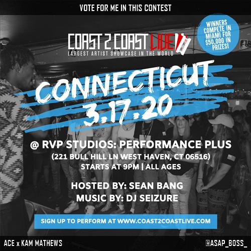 AEProductions_'s tweet photo. Just voted for @ASAP_BOSS_ to perform for $50K Prize at #Connecticut All Ages Edition 3/17/20! https://t.co/vXUl1Gcz2H #Coast2Coast https://t.co/p0Jr7ivxsC