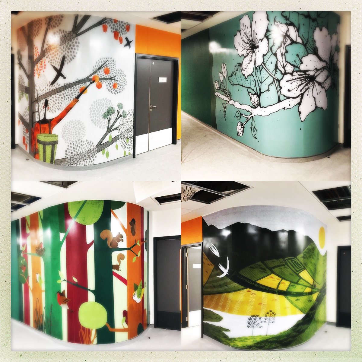 studio_response's tweet photo. Mid install of artworks at the Grange Uni Hospital by ShaunDoyle @DoyleShaun KerryLemon @kerryannelemon RosannaTasker @RosannaTasker further illustrations to follow by HannahDavies @hannahDdesigns &amp; LauraHallett @Laura_Hallett @ClinicalFutures @Laing_ORourke #grangeunihospital https://t.co/6Ci0gVQJkp