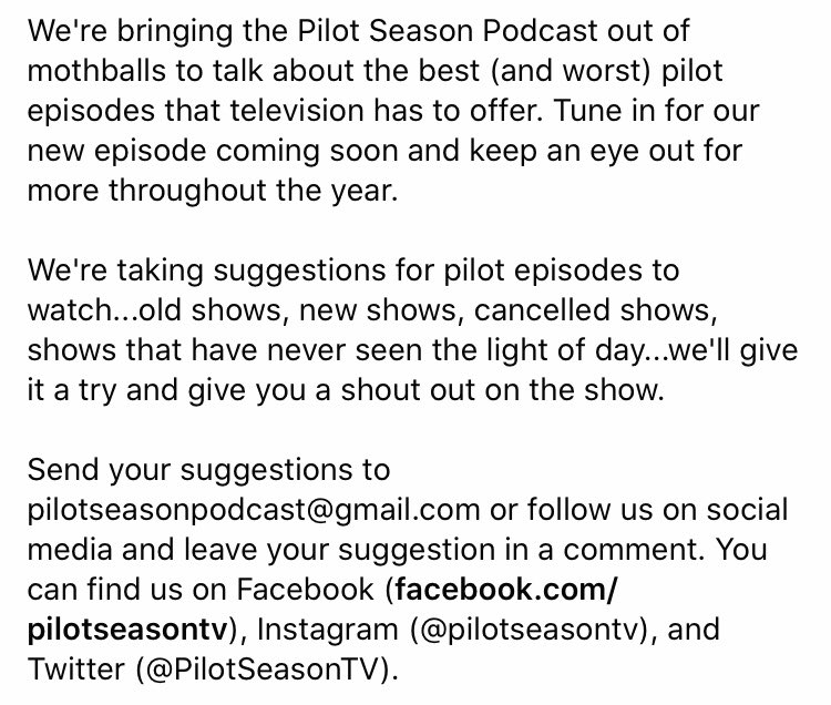 #podcast #podcasts #podcasting #podcastlife #pittsburgh #pilotseasonpodcast #pilotseason #pilotepisode #television #televisionshow #televisionseries #tv #tvshow #tvseries