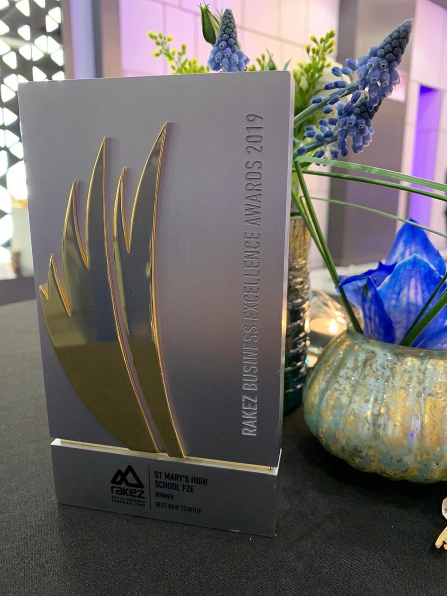 SimoneES247's tweet photo. Tonight my team was awarded the Best New Startup Award at the 6th annual Business excellence Awards Ceremony. #RAKEZ. Thank you St. Mary’s Private High School Team for their hard work and perseverance. Your dedication to our mission and vision is unwavering. @SimoneES247 #RAKEZ https://t.co/HWKNYEolTd