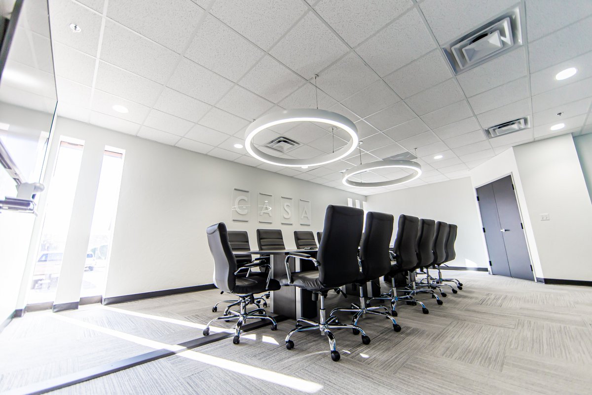 SAStudioOK's tweet photo. Conference rooms need updating? We’ve got you covered! Check out the conference room renovations we did for @CASAofOKCo.

CASA Offices | Oklahoma City, OK

Photography | Jonathan Meisner

#SmallArchitects #CASA #InteriorRenovation #Offices #ConferenceRooms https://t.co/u0kQrzDunR