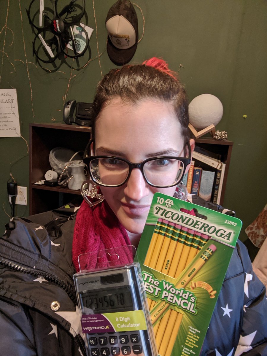 LaserMistress's tweet photo. Ohms law? More like Ohms GOTCHAAA COVERED. ๐๐คฃ I've always been a enjoy the prep more then enjoy the event kinda person. This Ham licence test is no exception. I now own a simple calculator?! What novelty! #hamradio #hardwarenerd #number2pencil https://t.co/pgPGQn9URo