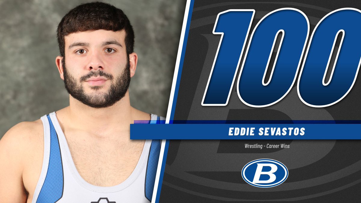 Congratulations <a href="/BHSWrestling14/">Brunswick Wrestling</a> Sr. Eddie Sevastos who picked up career win #100 in last nights dual meet #GoBigBlue