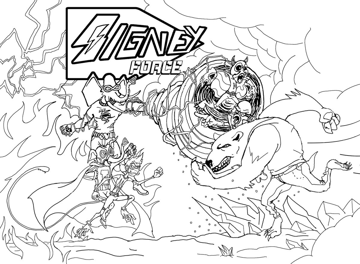 BarebonesC's tweet photo. This cover is still a work in progress, and being reworked some but here is a look at the direction for the Sygney Force children's comic!
Art by El Gostro
#wip #comicbooks #comics #childrensbooks #children #Sygney #sygneyforce #barebonescomics https://t.co/WpQ6cZ93AX