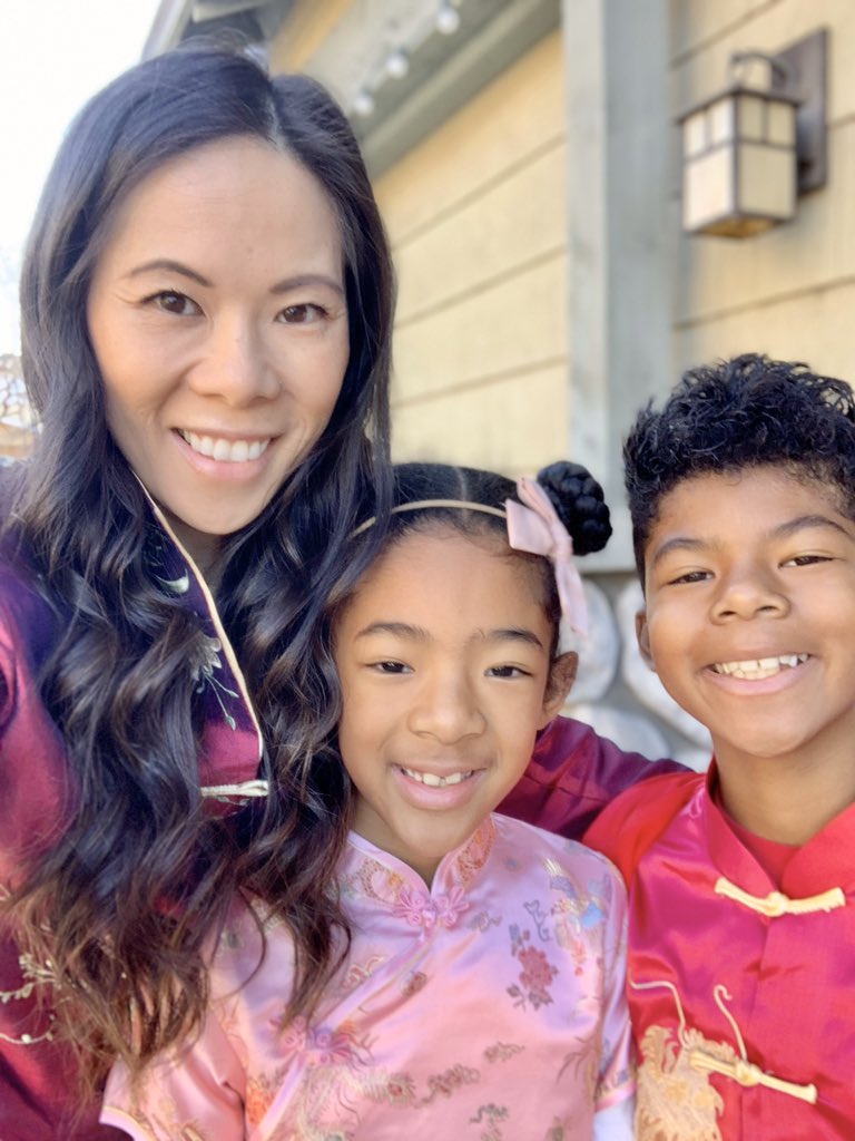 Hchanhill's tweet photo. Xin nian kuai le! Gong hay fat choy! Happy Lunar New Year, everyone. Thank you @PasadenaUnified #FieldES for allowing my kids to reconnect to a heritage that’s spanned immigration across 4 countries (he’s under that dragon somewhere 😂) #DualLanguage #PUSDproud https://t.co/fgcxaRPFhl
