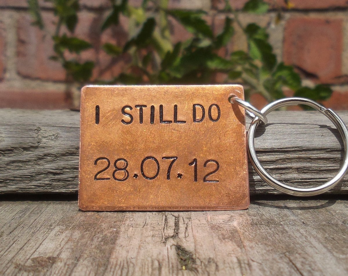 CoolKeyringsUK's tweet photo. Excited to share the latest addition to my #etsy shop: #COPPERKeyring #ISTILLDO Husband #WifeGifts #22ndWeddingAnniversary #7thanniversary #Personalised #22Years Traditional Keychain #Love https://t.co/hyUxk7Njjm https://t.co/kbBGirW8mh