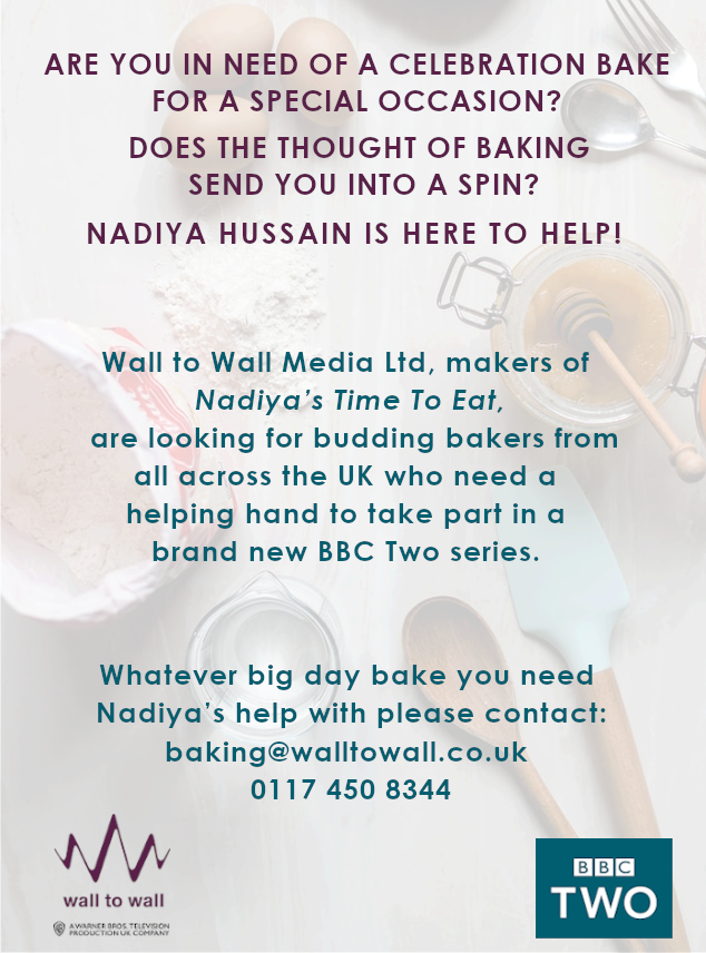 Are you in need of a celebration bake for a special occasion?
But does the thought of baking send you into a spin?
Don’t worry, Nadiya Hussain is here to help!

🧁🍰🥧

#Baking #Casting #NadiyaHussain #BBCTwo