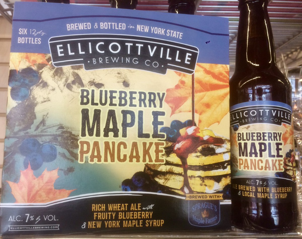 A highly requested @EBCwny beer is back! Blueberry Maple Pancake 🍁 with #Spragues syrup is in bottles this time around. Come grab it before its gone 🏃‍♀️ #drinklocal