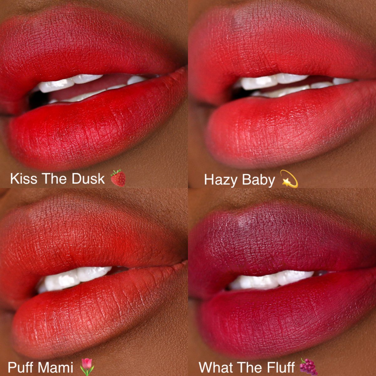 ColourPopCo's tweet image. Lux Velvet Lipsticks 

Vote for your fave ⬇️
🍓Kiss The Dusk 
💫Hazy Baby 
🌹Puff Mami 
🍇What The Fluff
