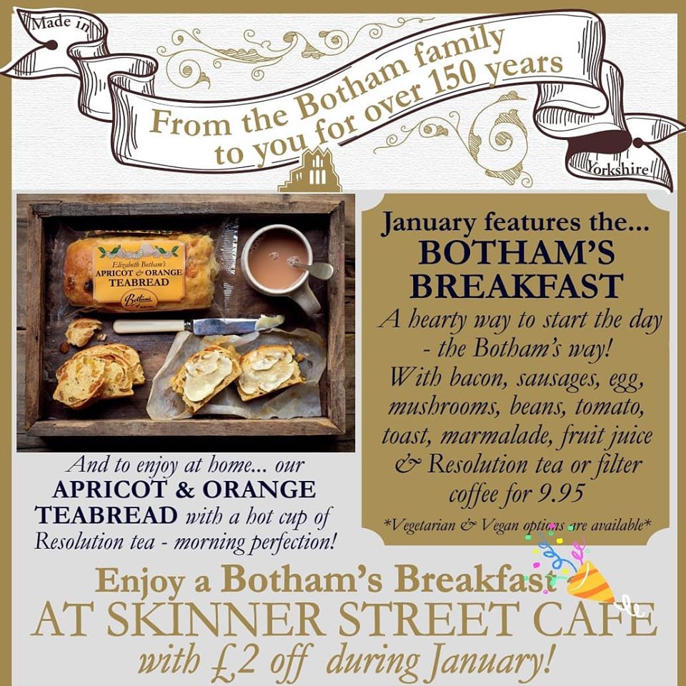 BothamsofWhitby's tweet photo. We'll get our scrumptious sausages sizzling for your Saturday breakfast treat & give you Β£2 off this January @ our Skinner Street Cafe 9:30-11:30am. π₯π³πβ Find your voucher in the January Whitby Advertiser.
#whitby #breakfast #bothamsofwhitby #oneweekleft #whitbyadvertiser https://t.co/MkksxB1zA0
