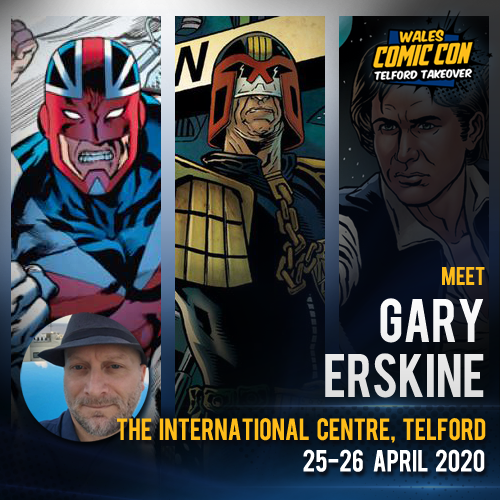 walescomiccon's tweet photo. NEW ARTS GUEST #WCC2020 - Gary Erskine #KnightsOfPendragon #GIJoe #JudgeDredd #StarWars #Avengers https://t.co/B0rB502adP