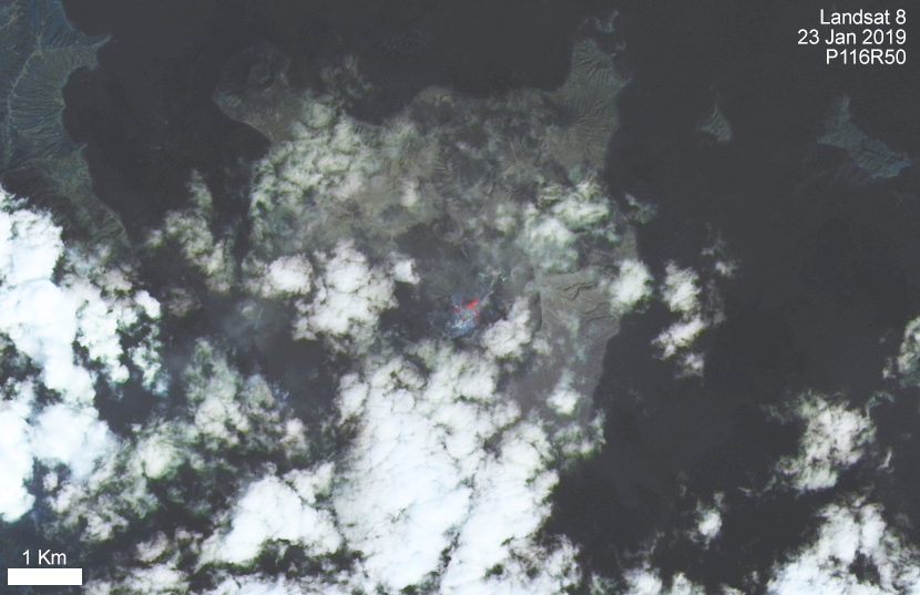 Landsat 8 image of the Taal Volcano