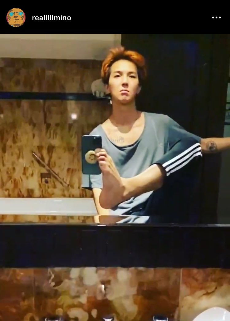 MzMarianne's tweet photo. I think our Mino-yah is officially Filipino! #itsafootthing 🤣🤣🤣 https://t.co/ZPVyXfNuPL