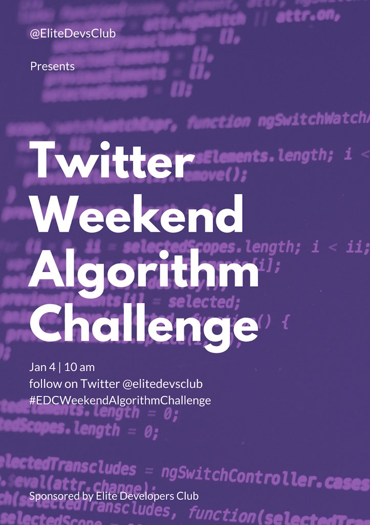 edc_devs's tweet photo. Weekend Snack about to be served folks π€π€π€ #EDCWeekendAlgorithmChallenge https://t.co/14Wf9LfQU6