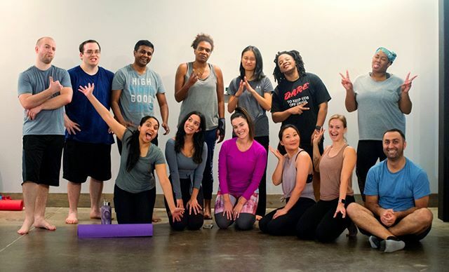 yogafactorytx's tweet photo. The smiles of accomplishment!⁠
⁠
They just finished our Beginner's Yoga Workshop and are excited to continue their journey with the many classes at our Dallas &amp; Plano studios.⁠
⁠
Registration is now open for our next training that begins Feb 4th.… https://t.co/zR5rXl8kHz https://t.co/RqYEYwcuyu
