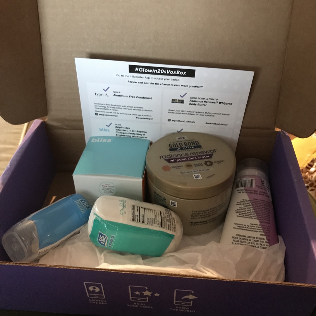 Love getting products to test and review it’s great! Definitely would recommend joining!! #Glowin20sVoxBox #complimentary @Influenster
