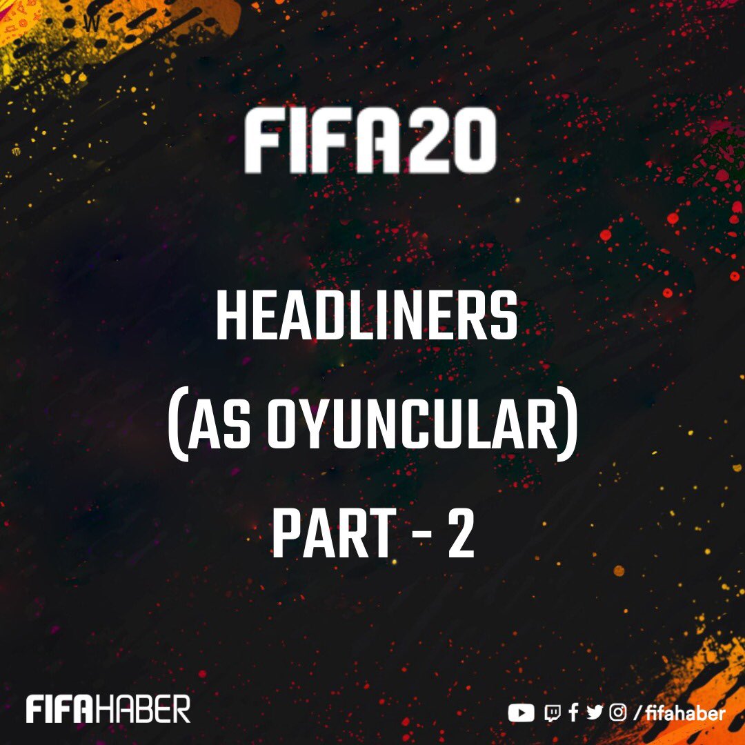 FifaHaber's tweet photo. Headliners 2⃣. hafta başladı. Sizin 2⃣. haftadaki favori oyuncunuz kim? 💬💬
#FIFA20 #headliners #asoyuncular #fifaheadliners #fifaultimateteam https://t.co/6WZ0pPSYqe